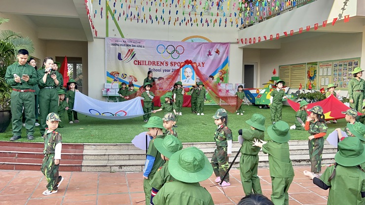 Trường Mầm non Tam Hưng A: Sôi nổi Ngày hội thể thao của các Chiến binh nhí năm học 2025-2026- Ảnh 8.