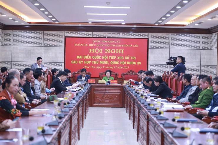 Đại biểu Quốc hội tiếp xúc cử tri đơn vị bầu cử số 7 sau Kỳ họp thứ 10- Ảnh 6.