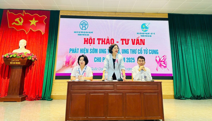 Hội LHPN Thành phố Hà Nội Truyền thông phòng ngừa ung thư vú, ung thư cổ tử cung cho phụ nữ  xã Quốc Oai- Ảnh 7.