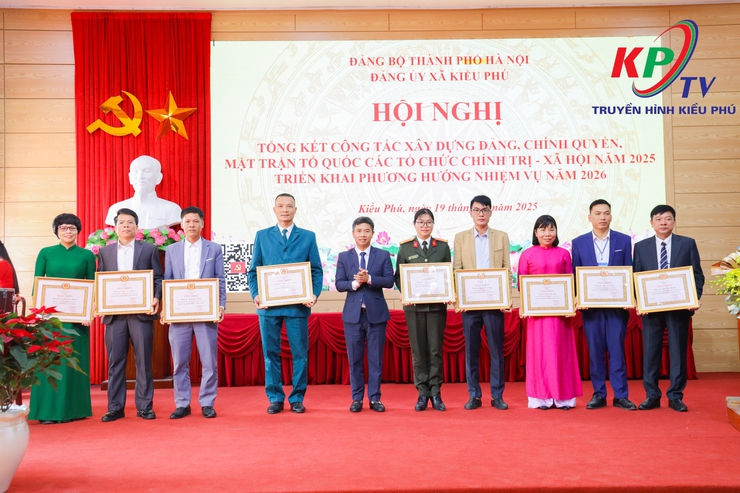 Đảng uỷ xã Kiều Phú tổng kết công tác xây dựng Đảng năm 2025, triển khai nhiệm vụ trọng tâm năm 2026- Ảnh 9.