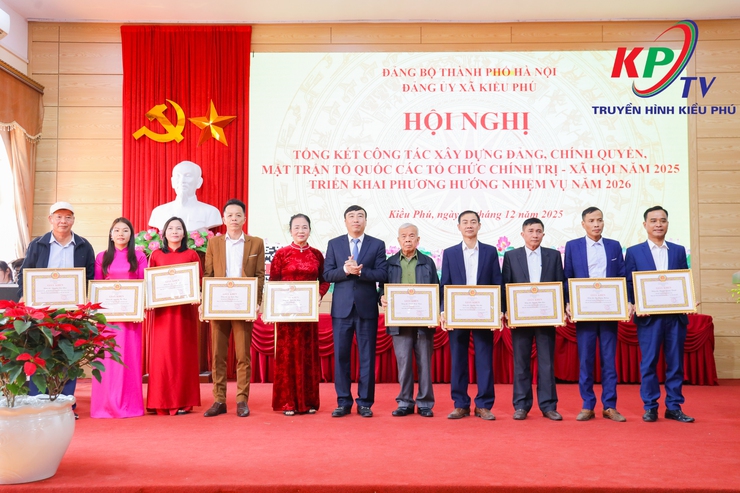 Đảng uỷ xã Kiều Phú tổng kết công tác xây dựng Đảng năm 2025, triển khai nhiệm vụ trọng tâm năm 2026- Ảnh 14.