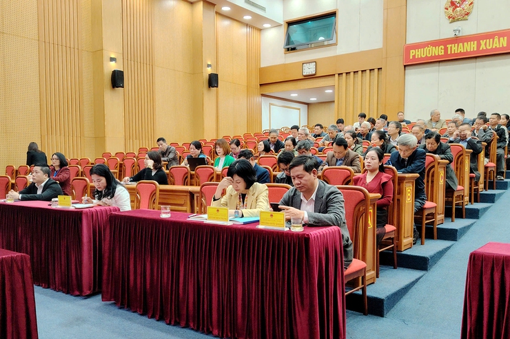 Hội đồng nhân dân phường Thanh Xuân tiếp xúc cử tri sau kỳ họp thứ 6- Ảnh 1.