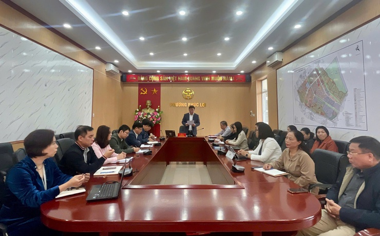 Hội nghị thông báo cơ cấu, thành phần, số lượng người được giới thiệu ứng cử đại biểu HĐND phường Phúc Lợi, nhiệm kỳ 2026-2031 - Ảnh 1.