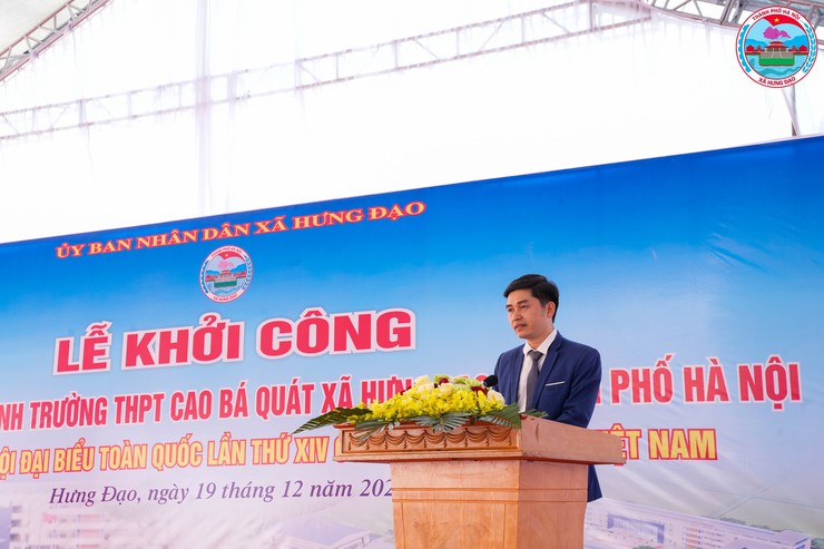 Xã Hưng Đạo long trọng tổ chức lễ khởi công xây dựng Trường THPT Cao Bá Quát- Ảnh 4.