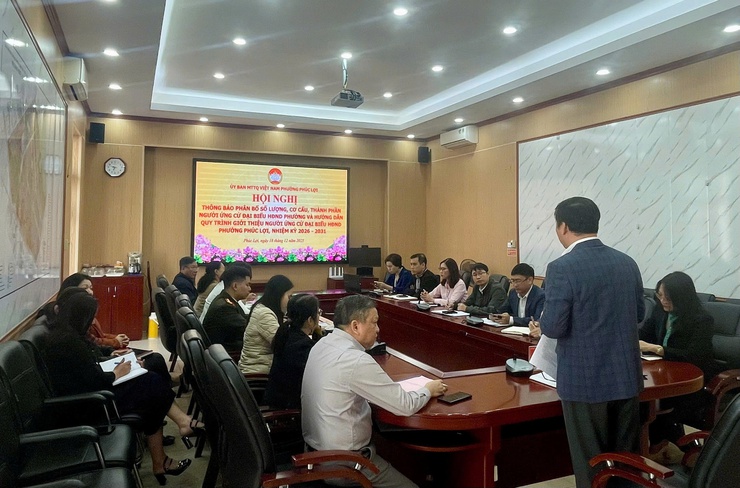 Hội nghị thông báo cơ cấu, thành phần, số lượng người được giới thiệu ứng cử đại biểu HĐND phường Phúc Lợi, nhiệm kỳ 2026-2031 - Ảnh 2.