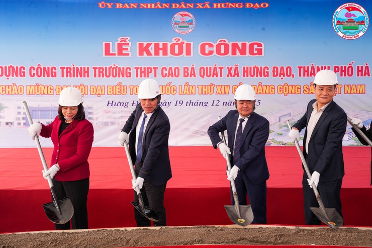 Xã Hưng Đạo long trọng tổ chức lễ khởi công xây dựng Trường THPT Cao Bá Quát- Ảnh 8.