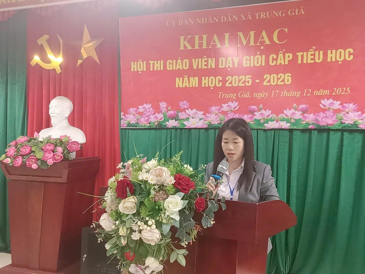 XÃ TRUNG GIÃ TỔ CHỨC HỘI THI GIÁO VIÊN DẠY GIỎI CẤP TIỂU HỌC NĂM HỌC 2025–2026- Ảnh 4.