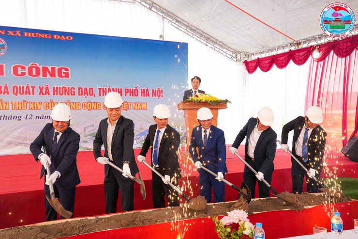 Xã Hưng Đạo long trọng tổ chức lễ khởi công xây dựng Trường THPT Cao Bá Quát- Ảnh 10.