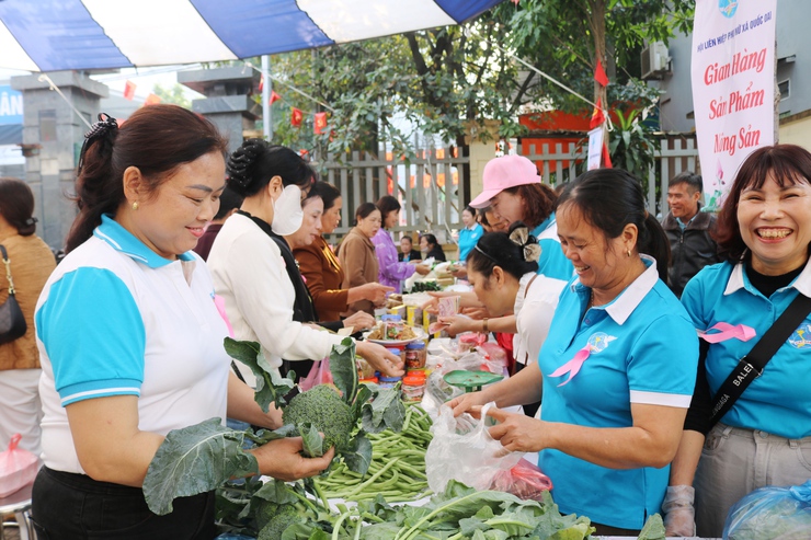 Hội LHPN Thành phố Hà Nội Truyền thông phòng ngừa ung thư vú, ung thư cổ tử cung cho phụ nữ  xã Quốc Oai- Ảnh 15.