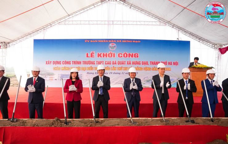 Xã Hưng Đạo long trọng tổ chức lễ khởi công xây dựng Trường THPT Cao Bá Quát- Ảnh 12.