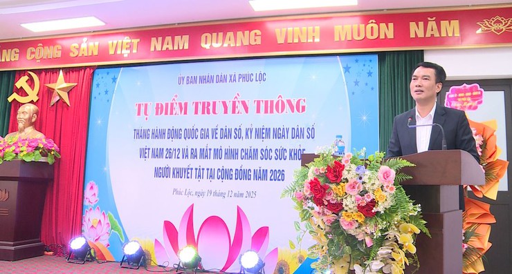 UBND xã Phúc Lộc tổ chức Tụ điểm truyền thông Tháng hành động quốc gia về dân số- Ảnh 4.