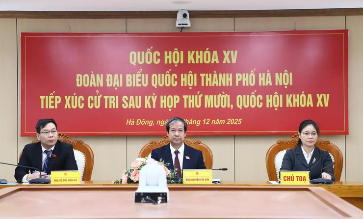 ĐẠI BIỂU QUỐC HỘI ĐƠN VỊ BẦU CỬ SỐ 6 TP HÀ NỘI TIẾP XÚC CỬ TRI SAU KỲ HỌP THỨ 10, QUỐC HỘI KHÓA XV- Ảnh 1.