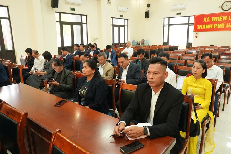 UBND xã Thiên Lộc tổ chức Hội nghị tổng kết công tác thu thuế sử dụng đất phi nông nghiệp năm 2025- Ảnh 3.