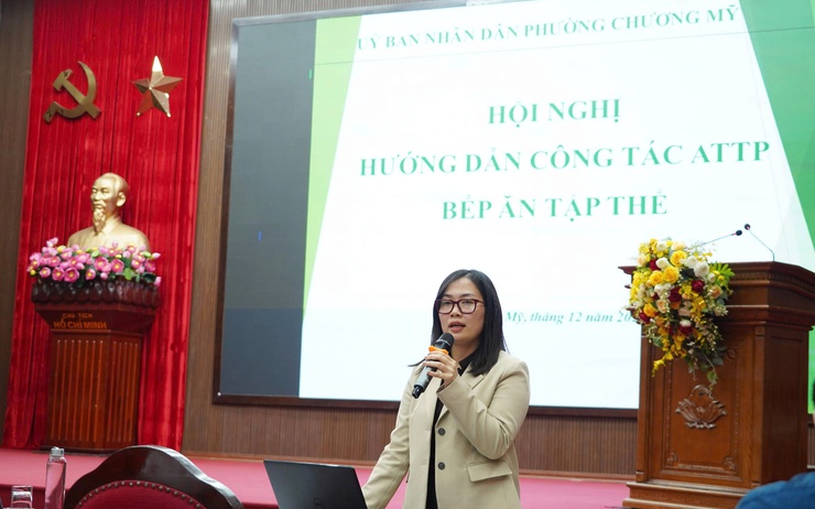 Chương Mỹ tập huấn các quy định của pháp luật về an toàn thực phẩm- Ảnh 1.