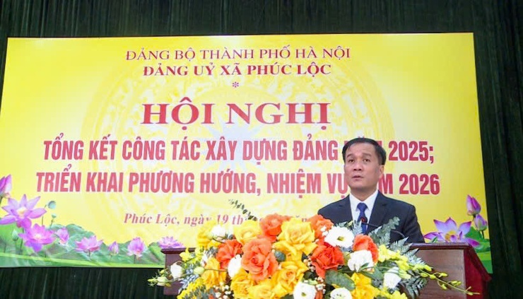 Đảng uỷ xã Phúc Lộc tổng kết công tác xây dựng Đảng năm 2025- Ảnh 3.