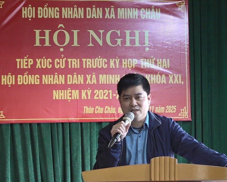 Xã Minh Châu hoàn thành việc tiếp xúc cử tri trước Kỳ họp cuối năm 2025 - Ảnh 3.