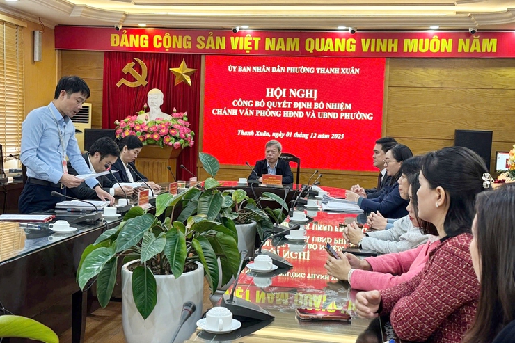 Hội nghị công bố Quyết định về công tác cán bộ- Ảnh 1.