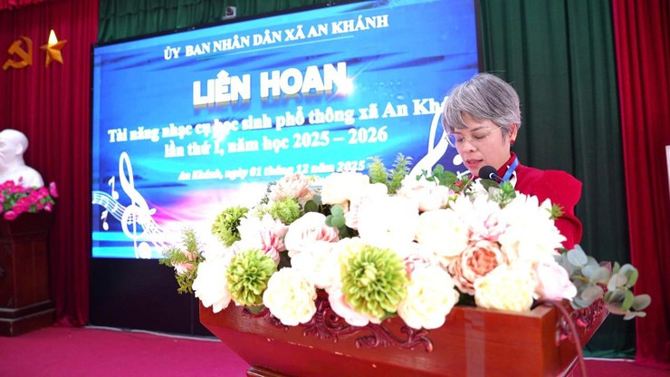 Liên hoan tài năng nhạc cụ học sinh phổ thông xã An Khánh lần thứ I năm học 2025 - 2026- Ảnh 3.
