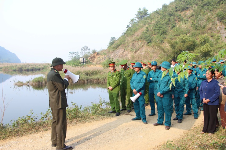 Xã Phúc Sơn tổ chức diễn tập chữa cháy rừng cấp xã năm 2025- Ảnh 1.