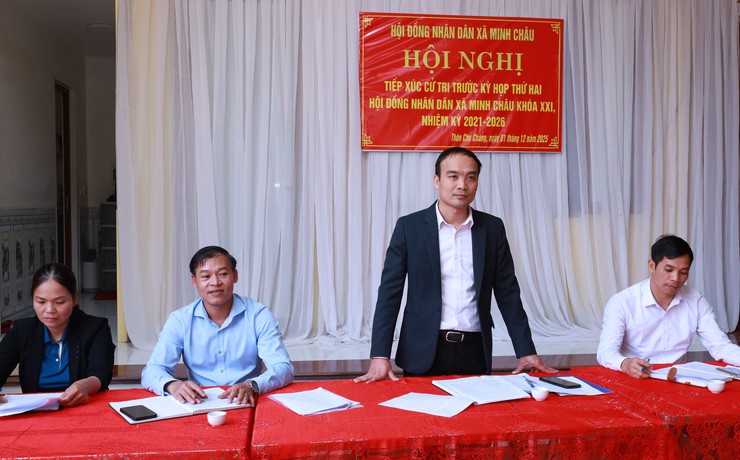 Xã Minh Châu hoàn thành việc tiếp xúc cử tri trước Kỳ họp cuối năm 2025 - Ảnh 2.
