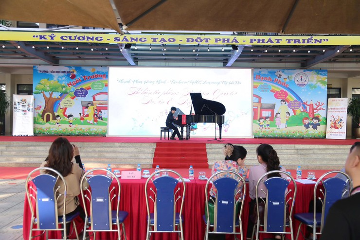 Liên hoan tài năng nhạc cụ học sinh phổ thông phường Dương Nội lần thứ I- Ảnh 1.