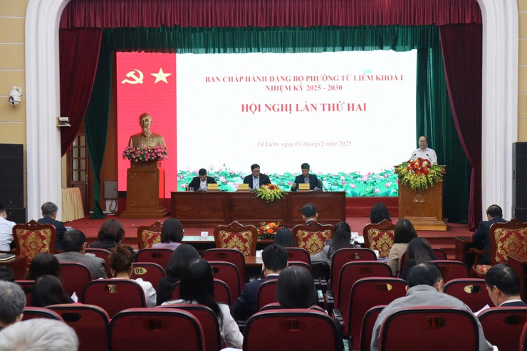 Hội nghị Ban chấp hành Đảng bộ phường Từ Liêm lần thứ Hai- Ảnh 1.