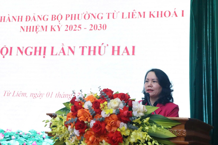 Hội nghị Ban chấp hành Đảng bộ phường Từ Liêm lần thứ Hai- Ảnh 3.