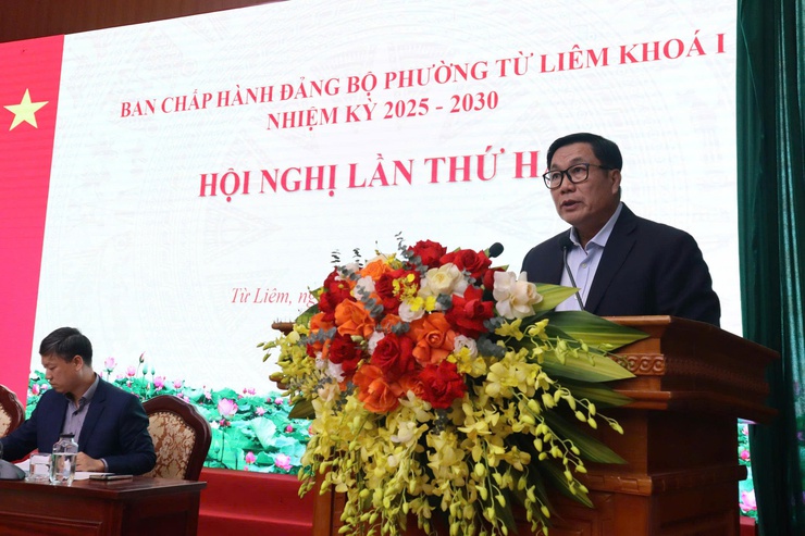 Hội nghị Ban chấp hành Đảng bộ phường Từ Liêm lần thứ Hai- Ảnh 2.