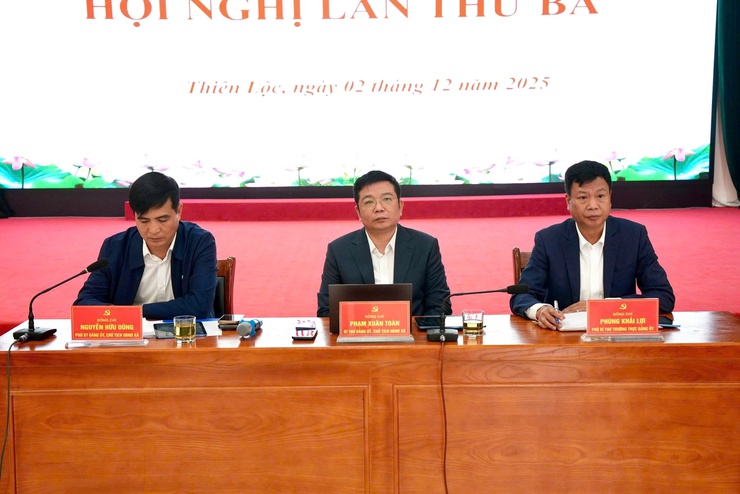 Hội nghị lần thứ Ba Ban chấp hành Đảng bộ xã Thiên Lộc khóa I, nhiệm kỳ 2025 – 2030- Ảnh 2.