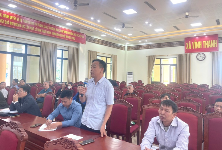  Xã Vĩnh Thanh tổ chức lấy ý kiến cơ quan, tổ chức, cá nhân và cộng đồng dân cư đối với quy hoạch Tổng mặt bằng tỷ lệ 1/500 của 02 dự án tái định cư tại thôn Đồng Nhân, xã Hải Bối, huyện Đông Anh.- Ảnh 7.