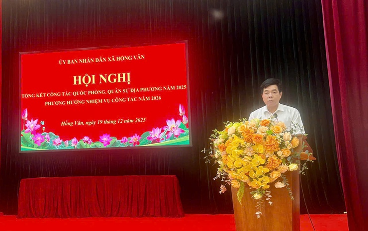 Hồng Vân tổng kết công tác quốc phòng, quân sự năm 2025; triển khai phương hướng, nhiệm vụ năm 2026- Ảnh 1.