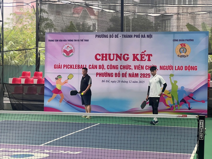 Giải Pickleball cán bộ, công chức, viên chức, người lao động phường Bồ Đề năm 2025- Ảnh 10.