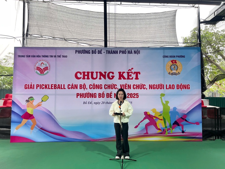 Giải Pickleball cán bộ, công chức, viên chức, người lao động phường Bồ Đề năm 2025- Ảnh 2.