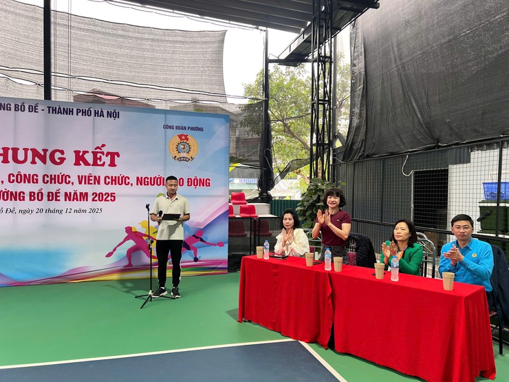 Giải Pickleball cán bộ, công chức, viên chức, người lao động phường Bồ Đề năm 2025- Ảnh 1.