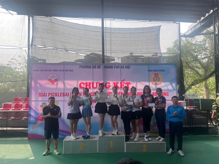 Giải Pickleball cán bộ, công chức, viên chức, người lao động phường Bồ Đề năm 2025- Ảnh 12.