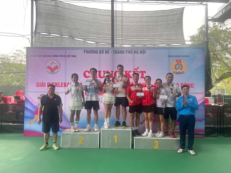 Giải Pickleball cán bộ, công chức, viên chức, người lao động phường Bồ Đề năm 2025- Ảnh 13.