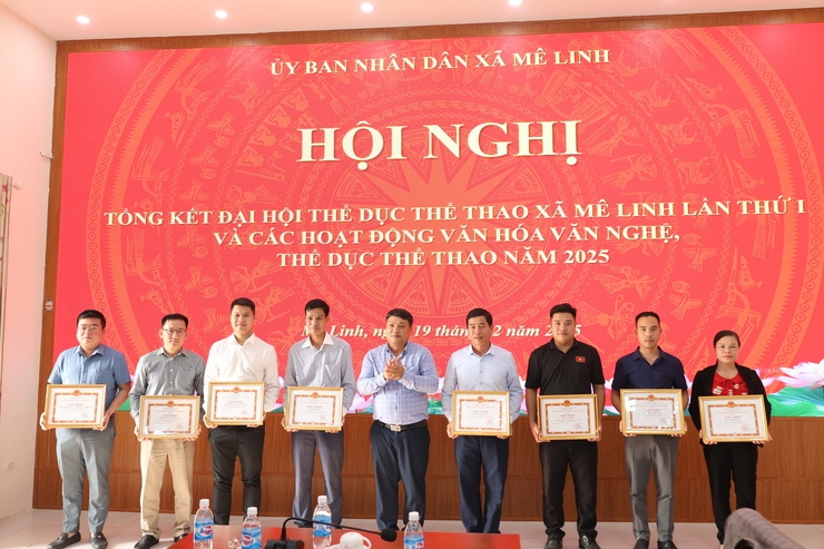 Mê Linh: Tổng kết Đại hội thể dục thể thao lần thứ I và các hoạt động văn hóa văn nghệ, thể dục thể thao năm 2025.- Ảnh 2.