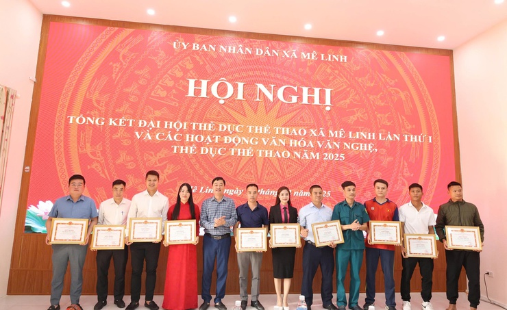 Mê Linh: Tổng kết Đại hội thể dục thể thao lần thứ I và các hoạt động văn hóa văn nghệ, thể dục thể thao năm 2025.- Ảnh 4.