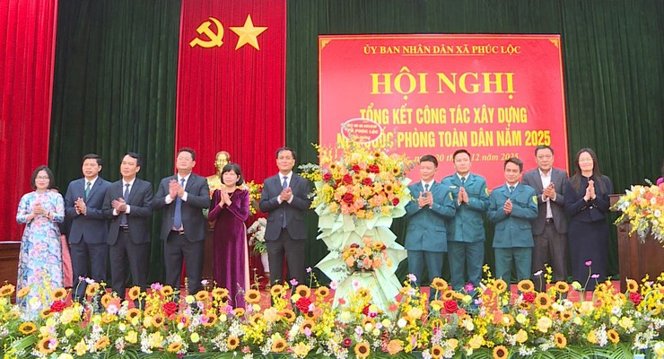 Xã Phúc Lộc tổ chức Hội nghị tổng kết công tác xây dựng nền quốc phòng toàn dân năm 2025- Ảnh 4.