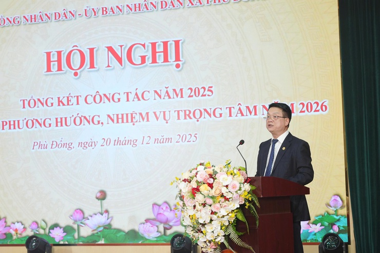 Xã Phù Đổng tổ chức hội nghị tổng kết hoạt động của HĐND – UBND xã năm 2025- Ảnh 2.