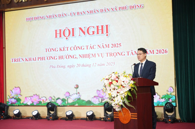 Xã Phù Đổng tổ chức hội nghị tổng kết hoạt động của HĐND – UBND xã năm 2025- Ảnh 3.