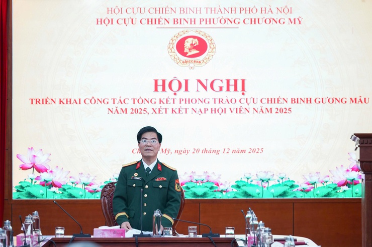 Hội Cựu chiến binh phường Chương Mỹ gặp mặt nhân kỷ niệm Ngày thành lập Quân đội nhân dân Việt Nam (22/12/1944 – 22/12/2025)- Ảnh 2.