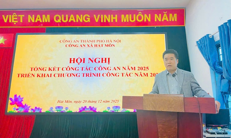 CÔNG AN XÃ HÁT MÔN TỔ CHỨC HỘI NGHỊ TỔNG KẾT CÔNG TÁC NĂM 2025, TRIỂN KHAI CHƯƠNG TRÌNH CÔNG TÁC NĂM 2026- Ảnh 5.