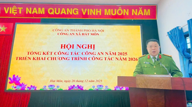CÔNG AN XÃ HÁT MÔN TỔ CHỨC HỘI NGHỊ TỔNG KẾT CÔNG TÁC NĂM 2025, TRIỂN KHAI CHƯƠNG TRÌNH CÔNG TÁC NĂM 2026- Ảnh 6.