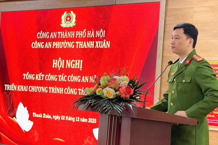 Công an phường Thanh Xuân: Tổng kết công tác công an 2025, triển khai chương trình công tác năm 2026- Ảnh 1.