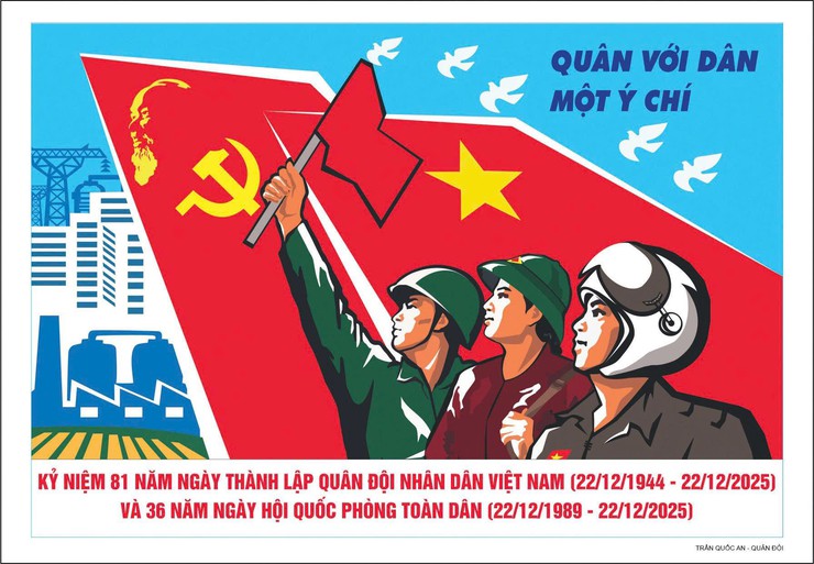 KỶ NIỆM 81 NĂM NGÀY THÀNH LẬP QUÂN ĐỘI NHÂN DÂN VIỆT NAM (22/12/1944 – 22/12/2025)&nbsp;36 NĂM NGÀY HỘI QUỐC PHÒNG TOÀN DÂN (22/12/1989 – 22/12/2025)- Ảnh 2.