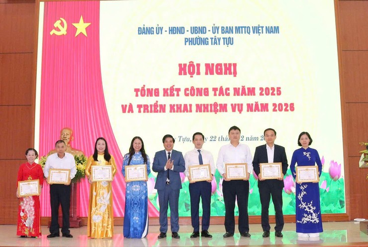 Phường Tây Tựu tổng kết công tác năm 2025 và triển khai nhiệm vụ trọng tâm năm 2026- Ảnh 4.