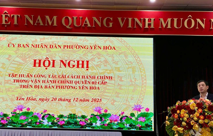 Phường Yên Hòa đẩy mạnh tuyên truyền cải cách hành chính trong vận hành mô hình chính quyền địa phương 02 cấp- Ảnh 2.