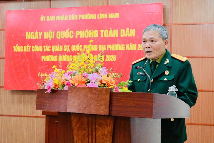 PHƯỜNG LĨNH NAM TỔNG KẾT CÔNG TÁC QUÂN SỰ, QUỐC PHÒNG NĂM 2025, PHƯƠNG HƯỚNG NHIỆM VỤ TRỌNG TÂM NĂM 2026- Ảnh 4.