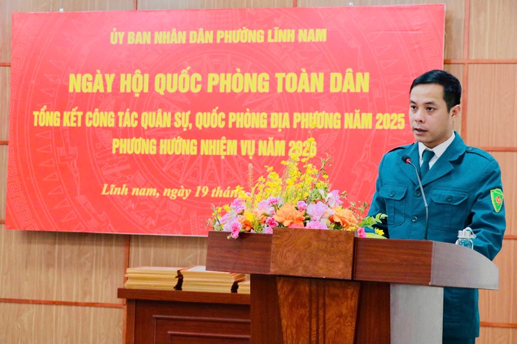 PHƯỜNG LĨNH NAM TỔNG KẾT CÔNG TÁC QUÂN SỰ, QUỐC PHÒNG NĂM 2025, PHƯƠNG HƯỚNG NHIỆM VỤ TRỌNG TÂM NĂM 2026- Ảnh 5.